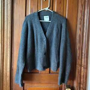 Abercrombie & Fitch Wool Blend Oversized Cardigan